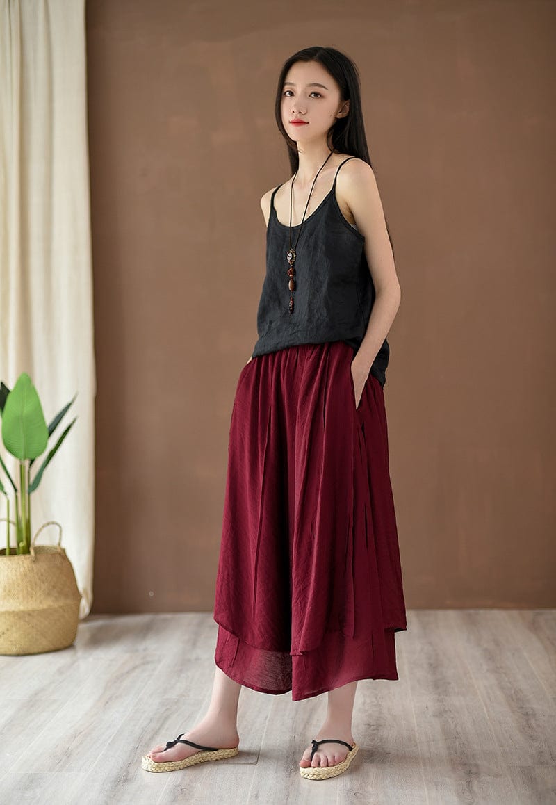 Buddha Trends Flowy 3/4 Length Palazzo Pants | Zen