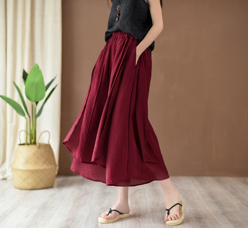 Buddha Trends Flowy 3/4 Length Palazzo Pants | Zen