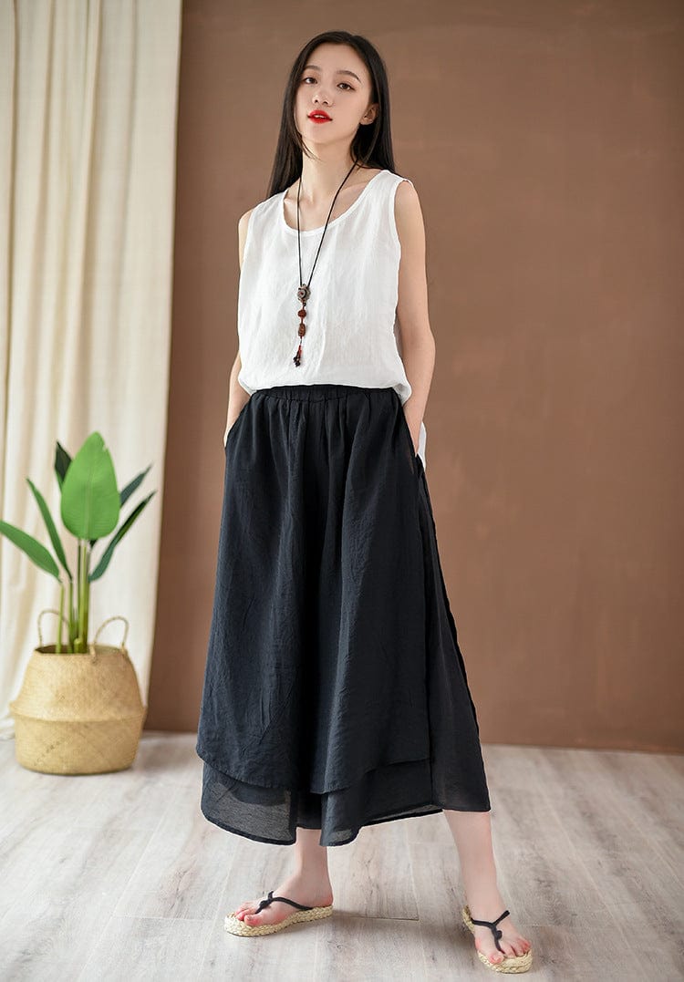 Buddha Trends Flowy 3/4 Length Palazzo Pants | Zen