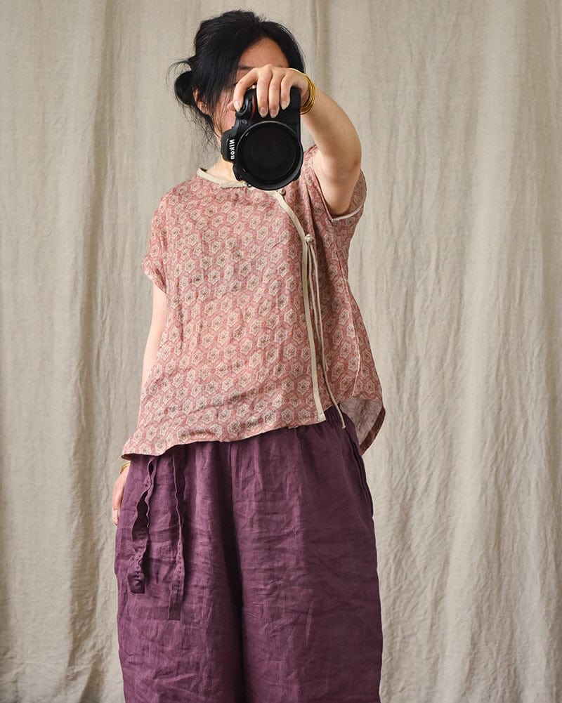 Buddha Trends Harem Pants Loose Cotton and Linen Harem Pants