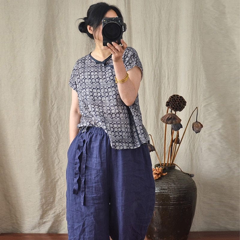 Buddha Trends Harem Pants Loose Cotton and Linen Harem Pants