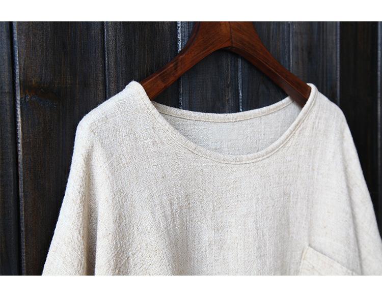 Buddha Trends Loose Cotton and Linen Shirt | Zen