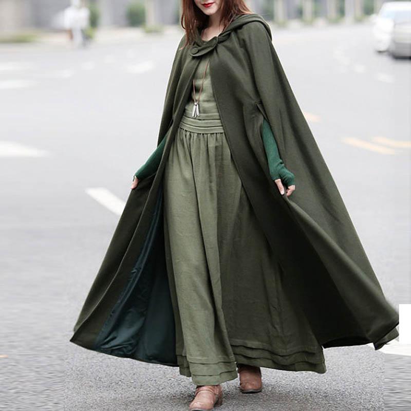 Plus size cape discount coat with hood