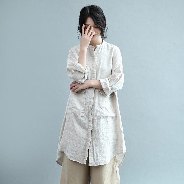 Buddha Trends Minimalist Oversized Blouse