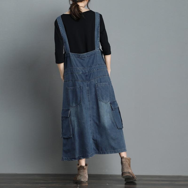 Buddha Trends overall dress On Time Denim Overall Dress
