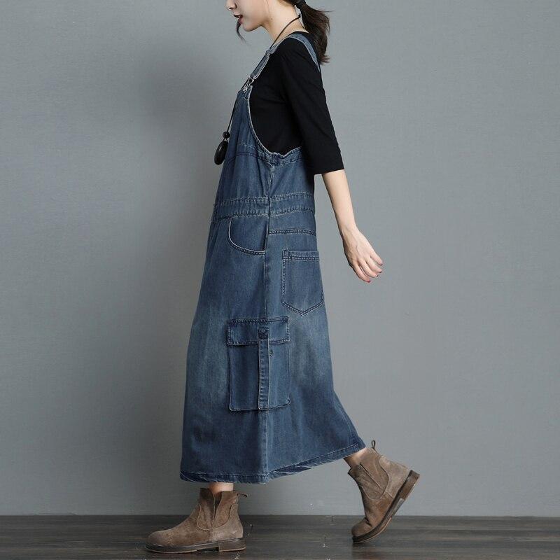 Buddha Trends overall dress On Time Denim Overall Dress