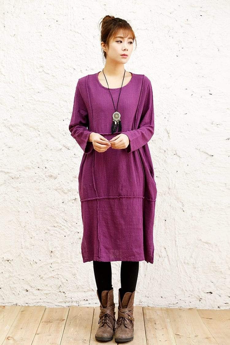 Buddha Trends Oversized Long Linen Shirt | Zen