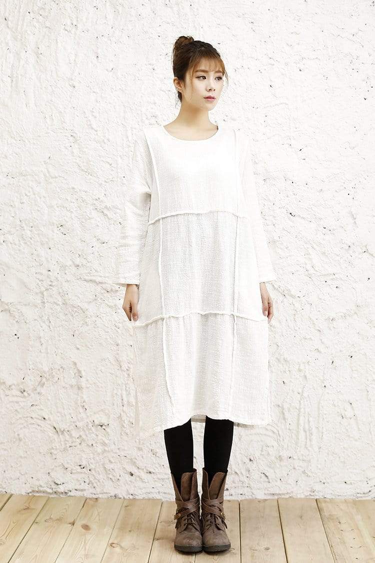Buddha Trends Oversized Long Linen Shirt | Zen