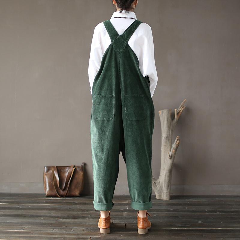 Buddha Trends Plus Size 90s Corduroy Overalls