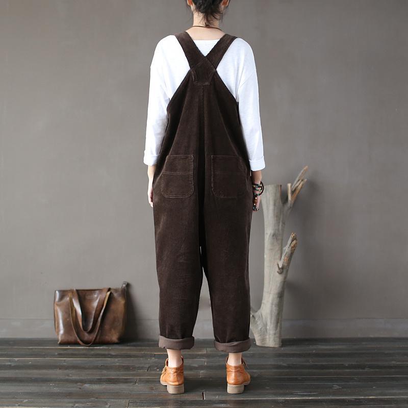 Buddha Trends Plus Size 90s Corduroy Overalls