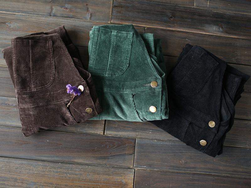 Buddha Trends Plus Size 90s Corduroy Overalls