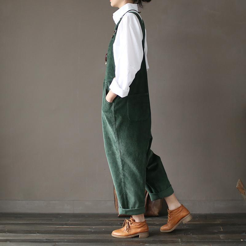 Buddha Trends Plus Size 90s Corduroy Overalls