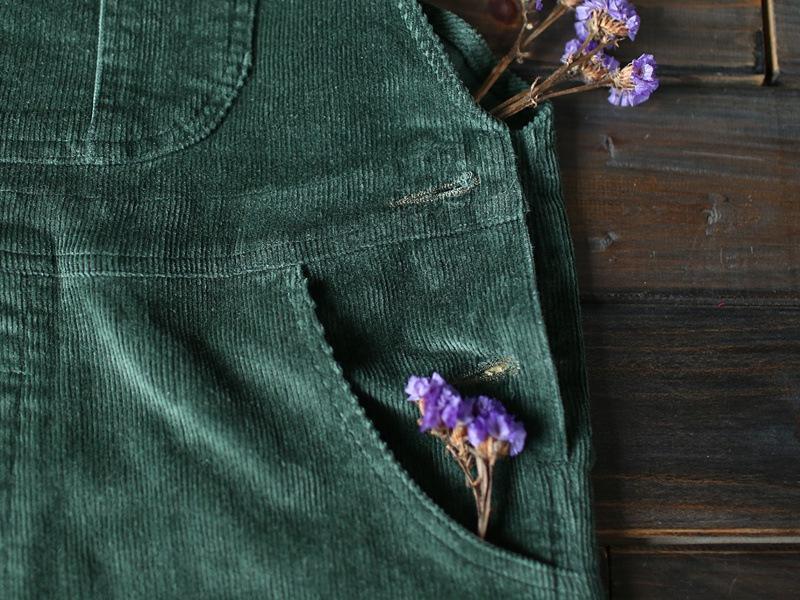 Buddha Trends Plus Size 90s Corduroy Overalls