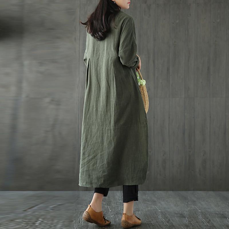 Buddha Trends Plus Size Crew Neck Asymmetric Split Tunic