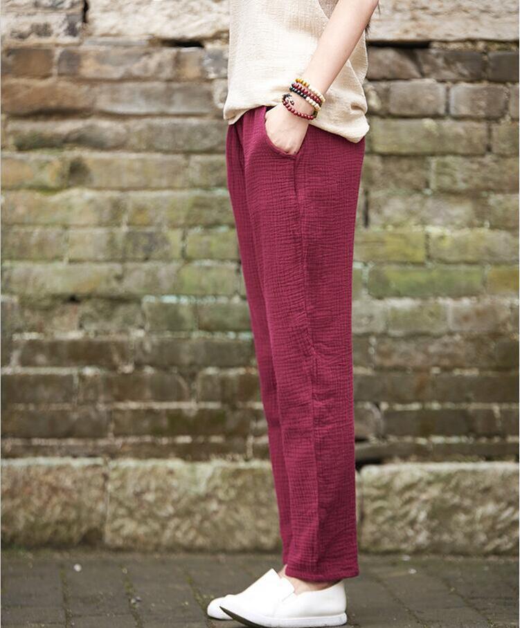 Buddha Trends Plus Size Linen Pants