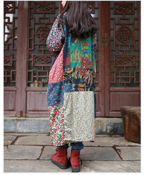 Buddha Trends Random Patchwork Vintage Hippie Jacket