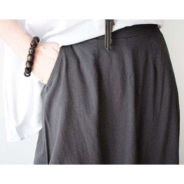 Buddha Trends Skirts Loose Irregular Cut Maxi Skirt