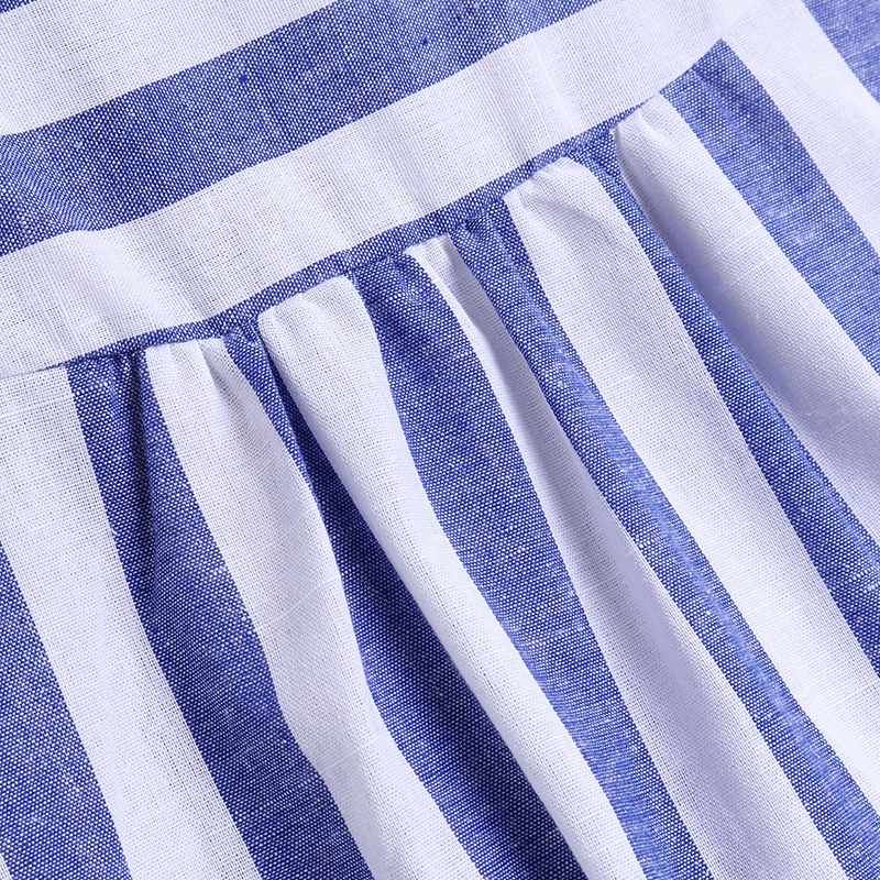Buddha Trends Striped Oversized Blouse