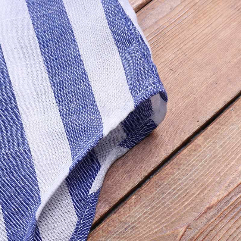 Buddha Trends Striped Oversized Blouse