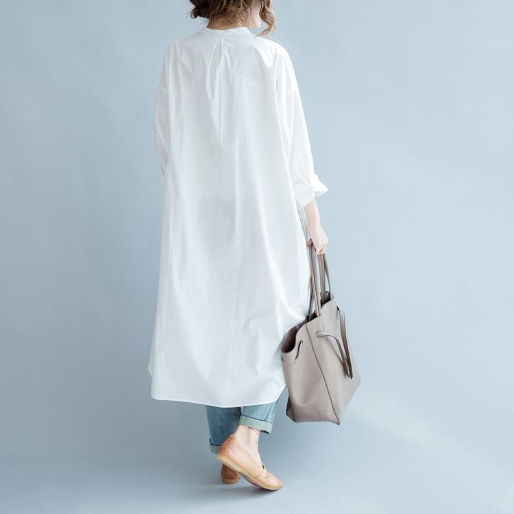Buddha Trends Tops Honest Promise Long White Shirt