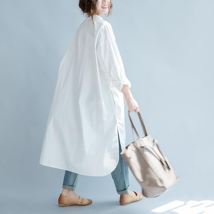 Buddha Trends Tops Honest Promise Long White Shirt