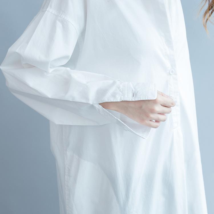 Buddha Trends Tops Honest Promise Long White Shirt