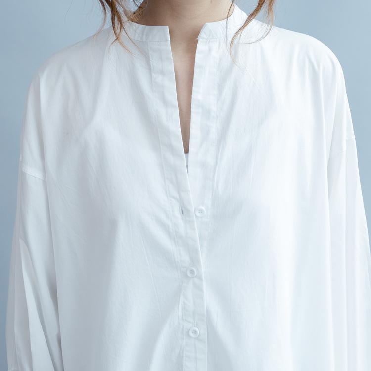 Buddha Trends Tops Honest Promise Long White Shirt