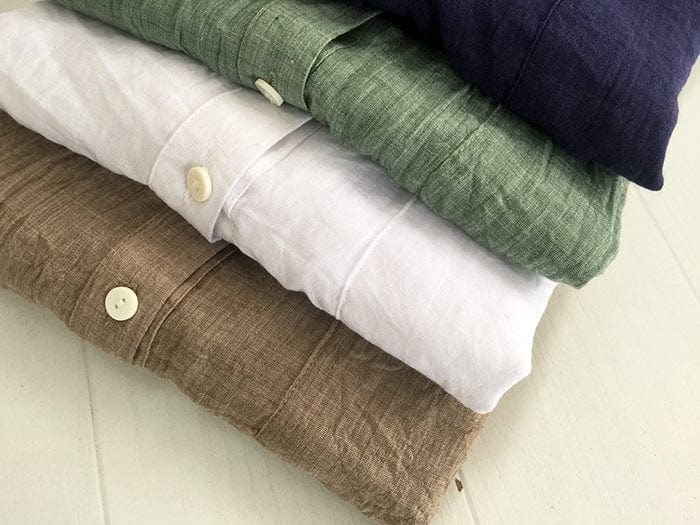 Buddha Trends Vintage Button Up Cotton Linen Blouse