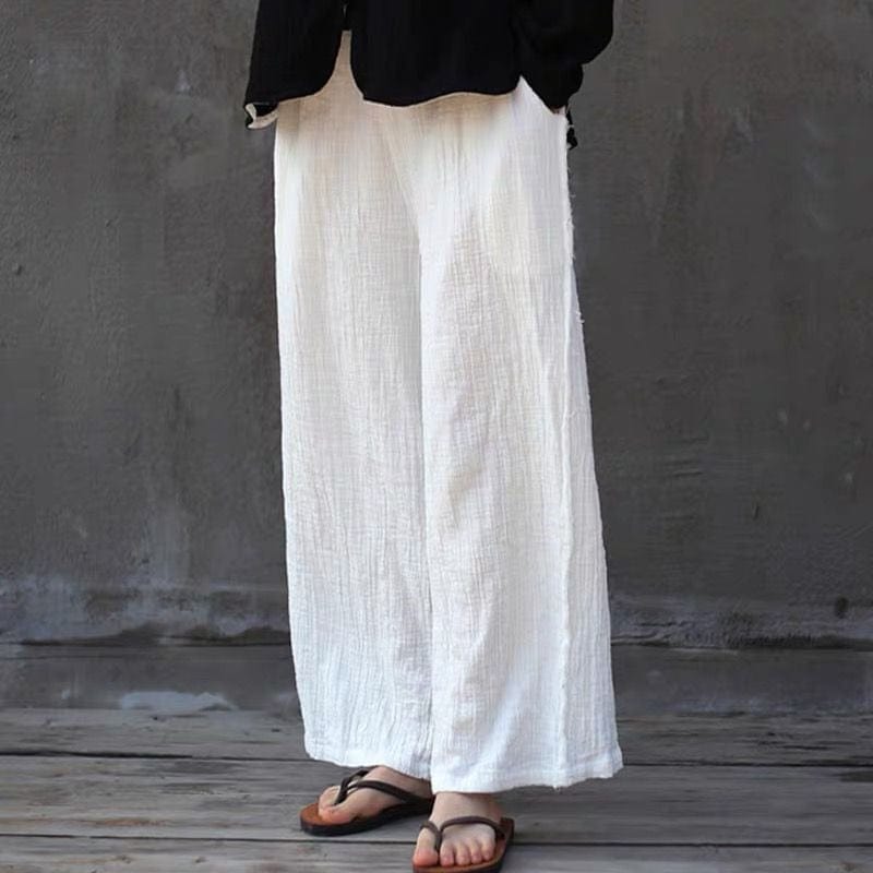 Buddha Trends Zen Casual Linen Palazzo Pants | Zen