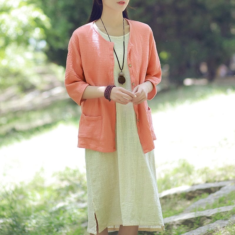 Buddha Trends Zen Cotton Linen Blouse | Zen