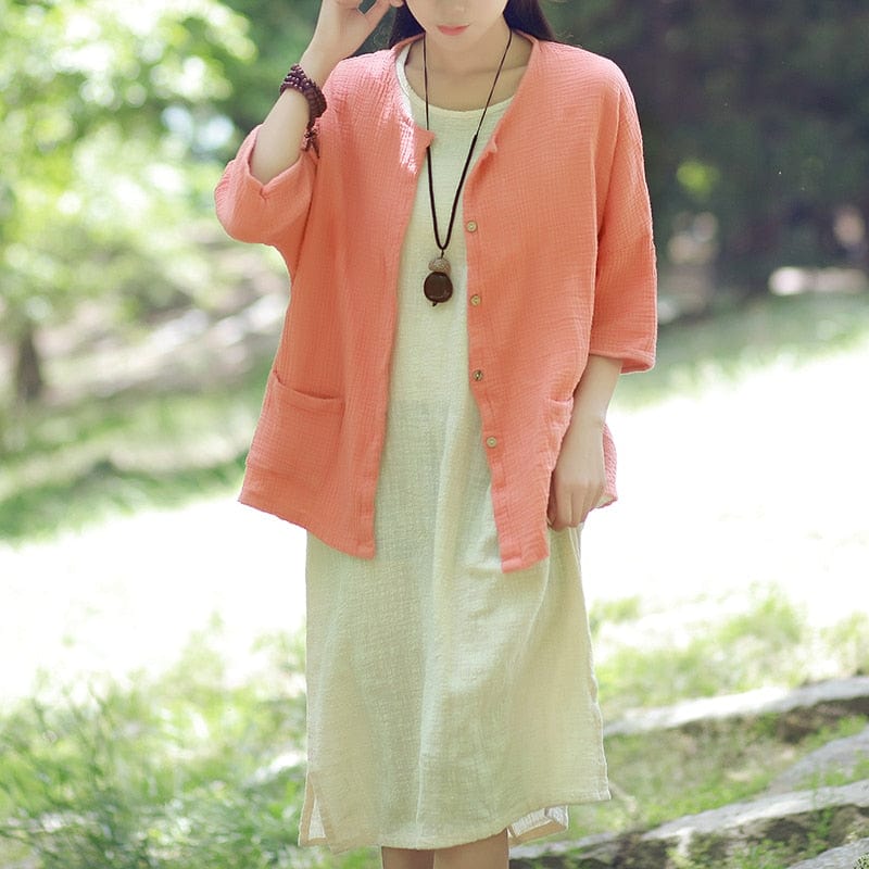 Buddha Trends Zen Cotton Linen Blouse | Zen