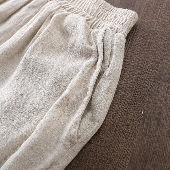 Buddha Trends Zen Garden Cotton & Linen Palazzo Pants | Zen