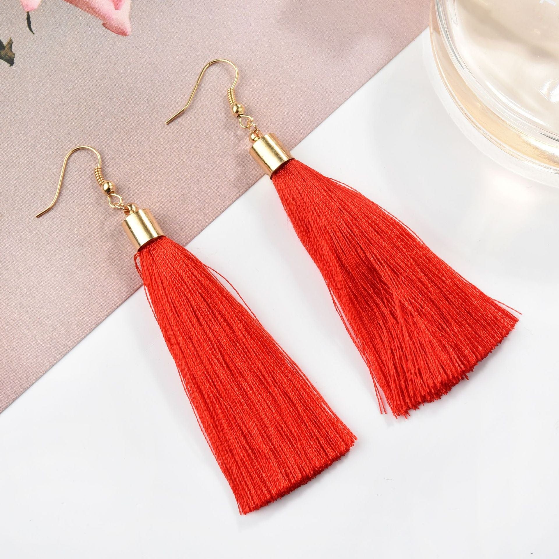 Buddhatrends 1 Bohemia Long Pendant Tassel Earrings