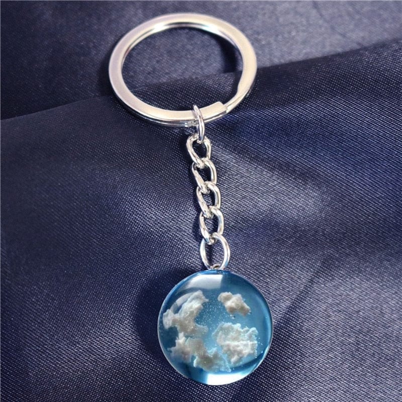 Buddhatrends 18 Blue Sky White Cloud Chain Necklace