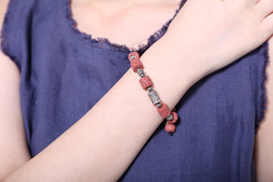 Buddhatrends Adjustable Lava Stone Bracelet
