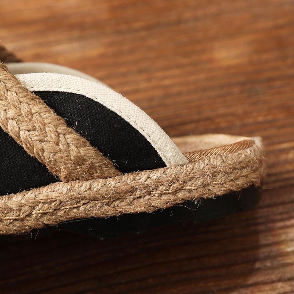 Buddhatrends Asian Embroidery Hemp & Cotton Loafers