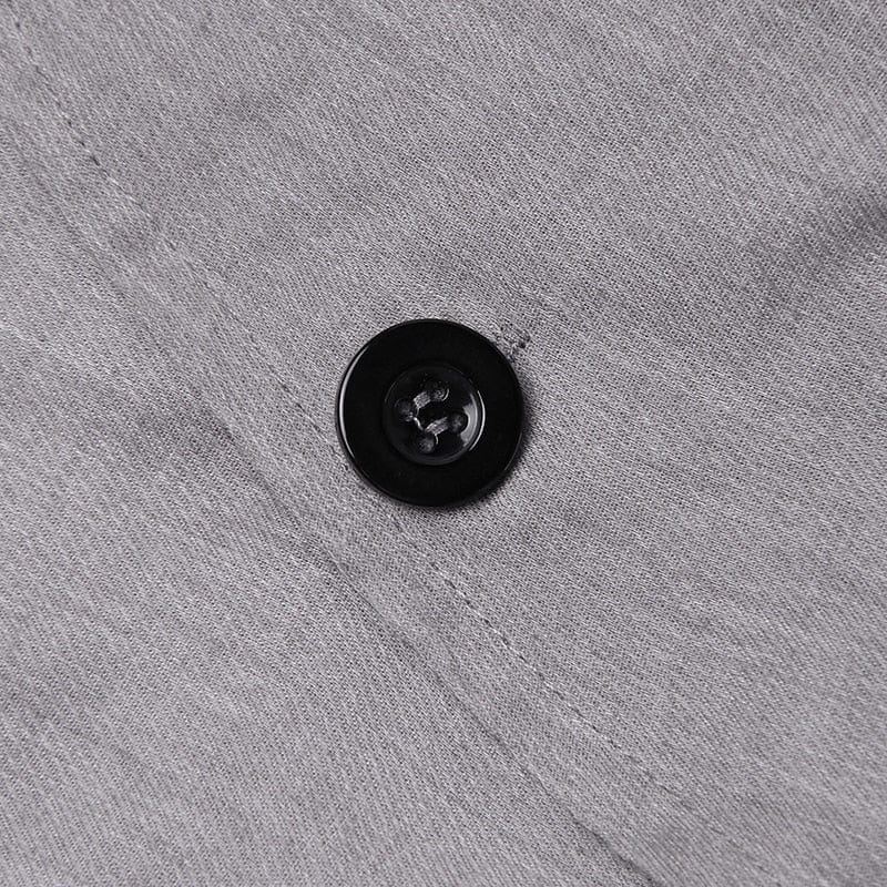 Buddhatrends Asymmetrical Sleeveless Button Down Tunic