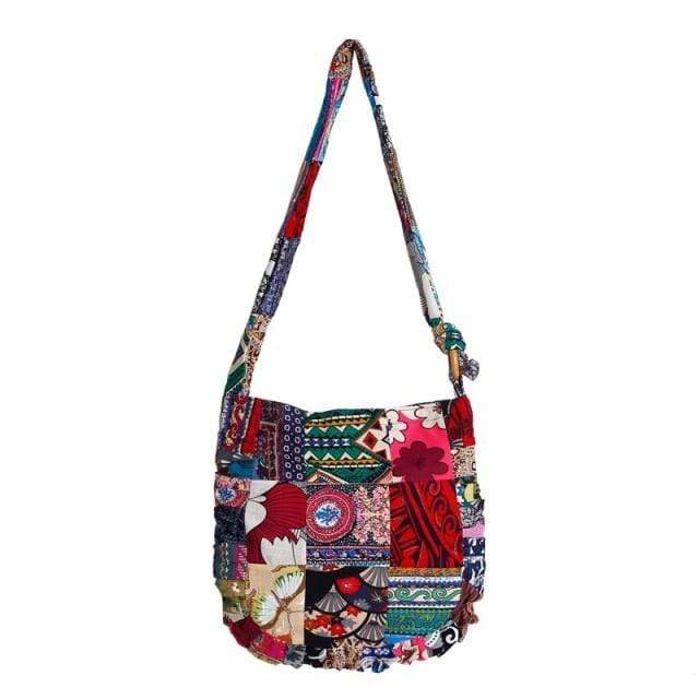 Buddhatrends Bags Red Bohemian Shoulder Crossbody Bags