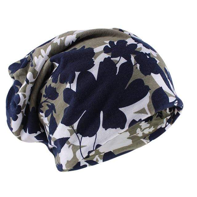 Buddhatrends Beanie Hats Eclectic Abstract Flowers Beanie Hat