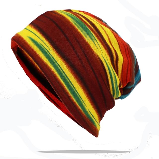 Buddhatrends Beanie Hats Yellow Gia Rainbow Beanie Hat