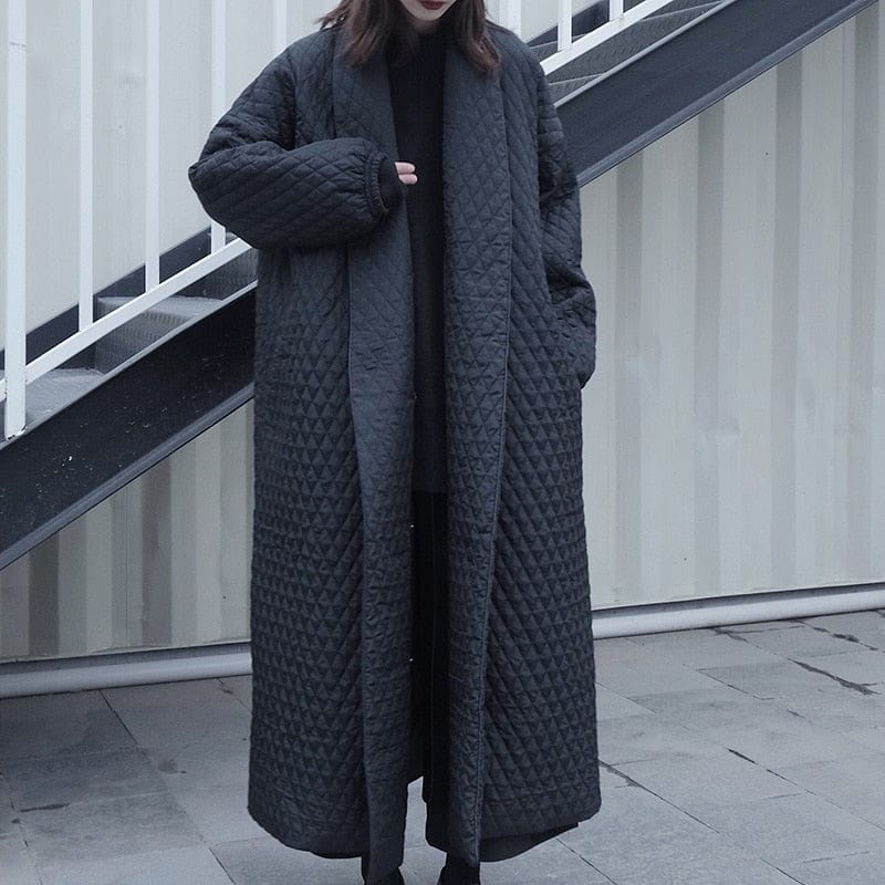 Buddhatrends Black Diamond Winter Coat | Millennials