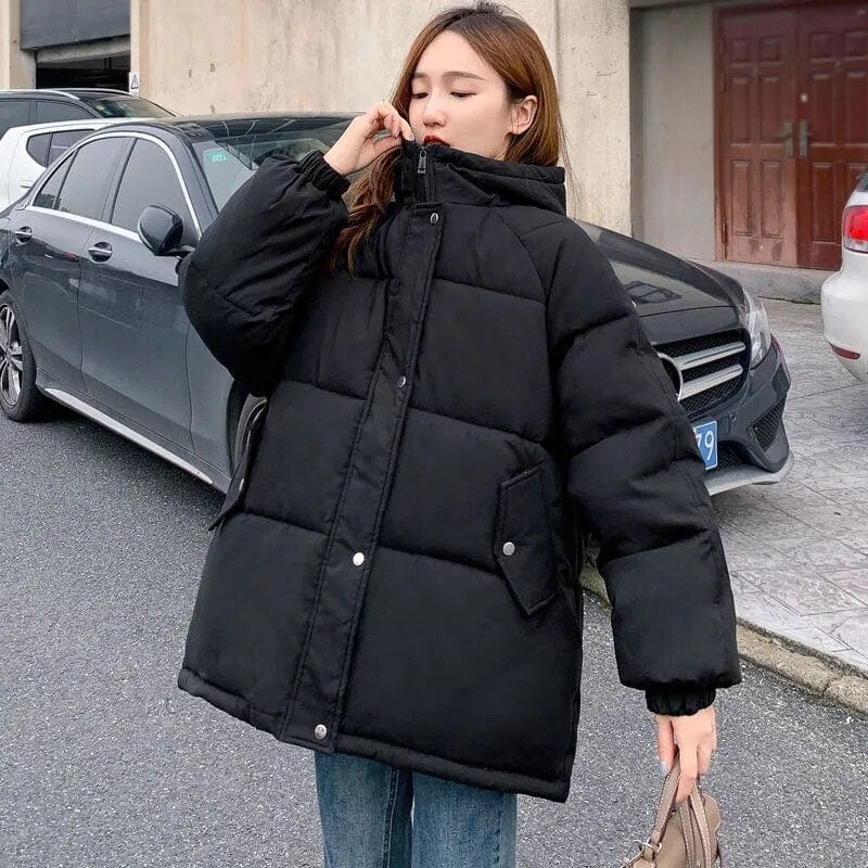Buddhatrends Black / XS Oversized Puffer Jacket