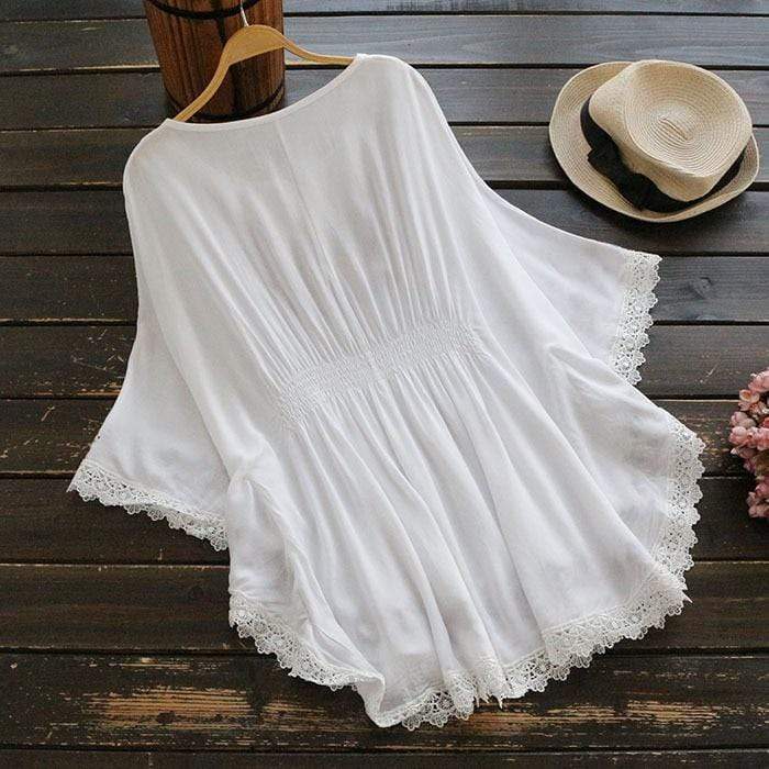 Buddhatrends Blouse Bohemian Embroidered Blouse