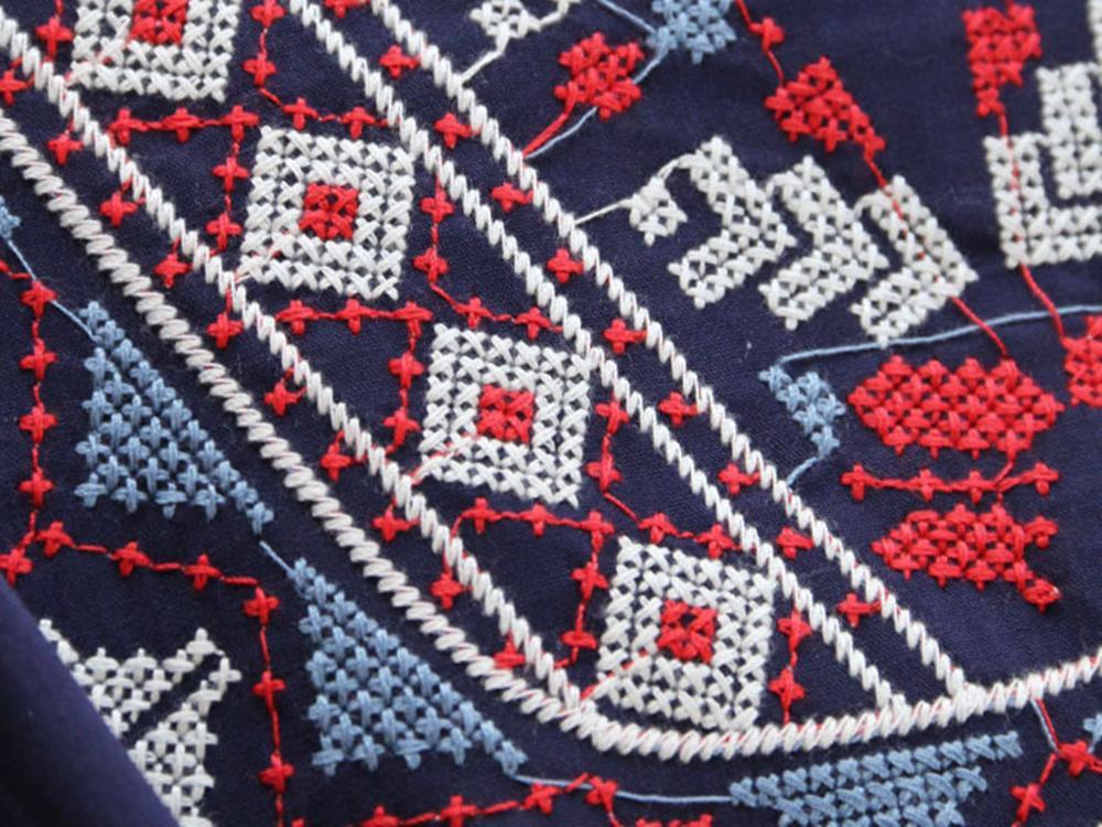 Buddhatrends Blouse Bohemian Embroidered Blouse