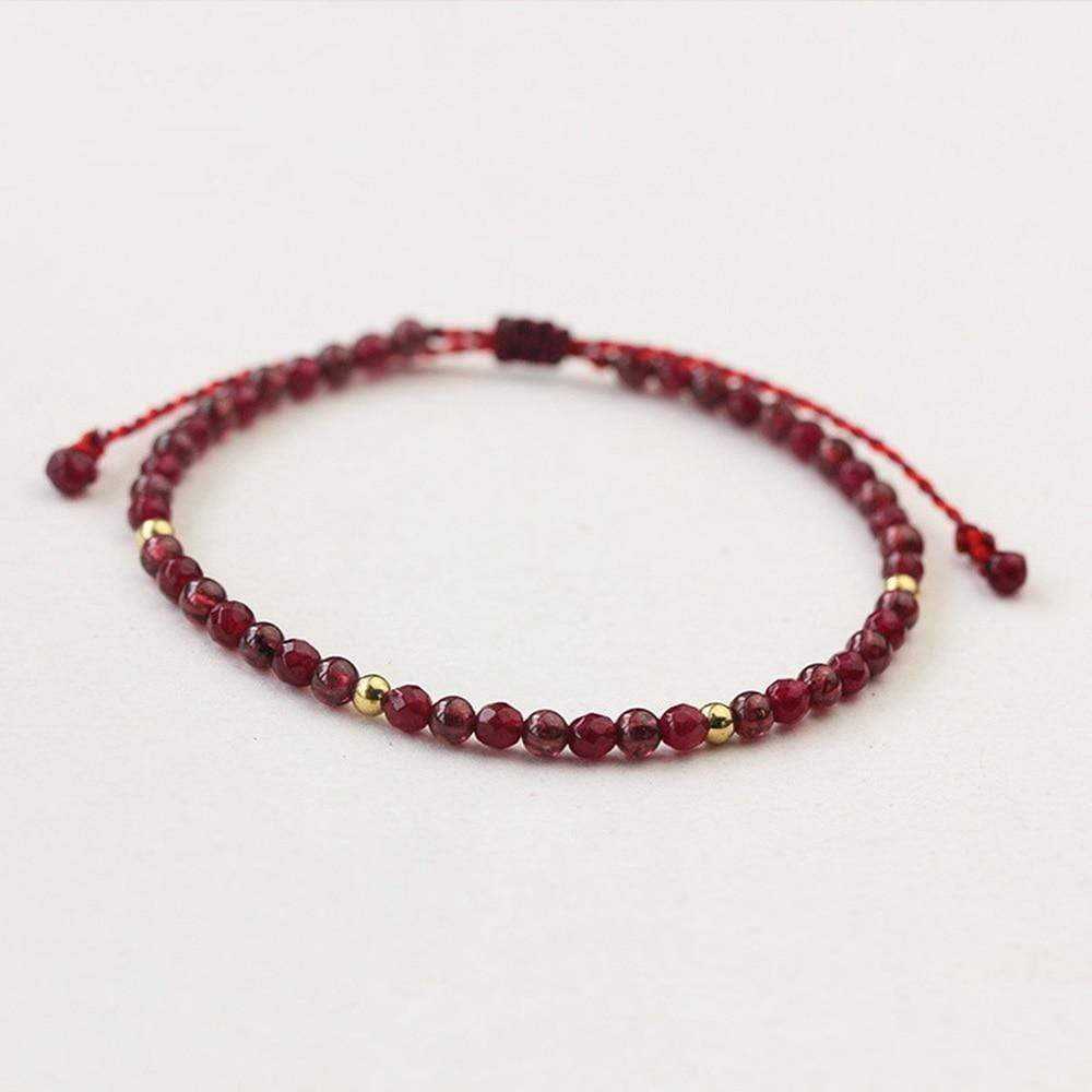 Buddhatrends Bracelet Natural Stone Red String Handmade Bracelets