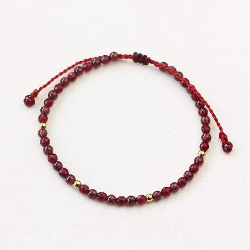 Buddhatrends Bracelet Natural Stone Red String Handmade Bracelets