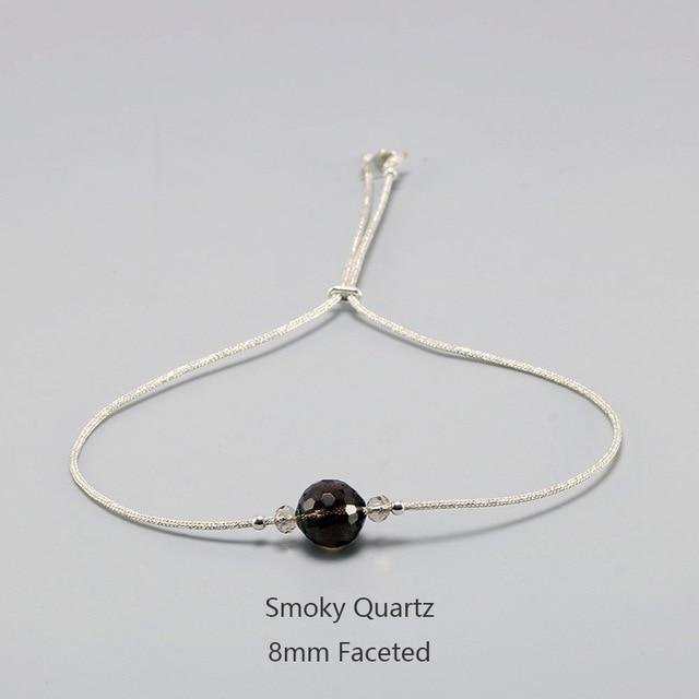 Buddhatrends Bracelet Smoky Quartz Delicate Gemstone Bracelets