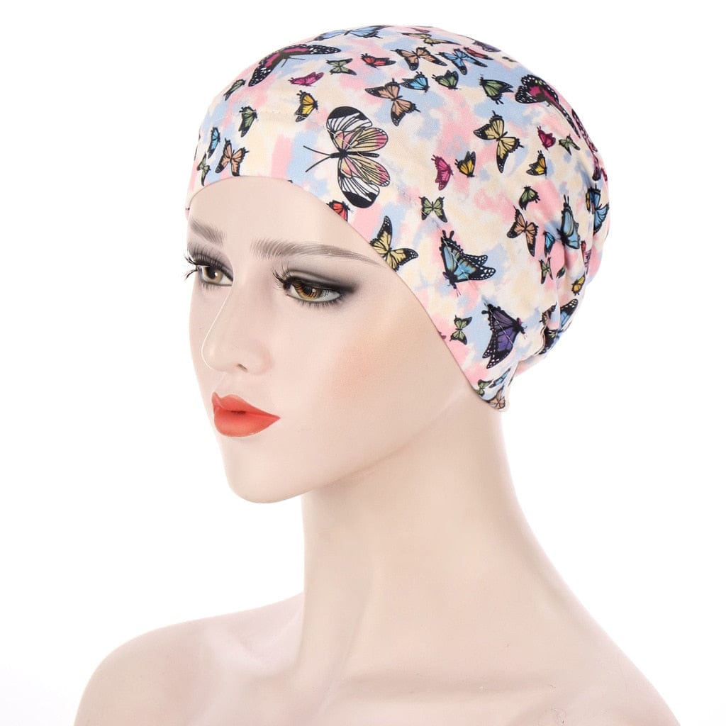 Buddhatrends Butterfly Solid Warm Headscarf Bonnet