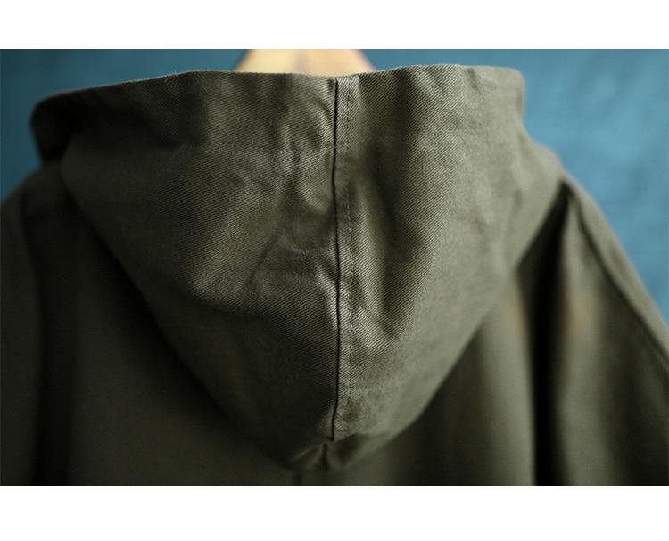 Buddhatrends Coat Holly Long Oversized Hooded Coat