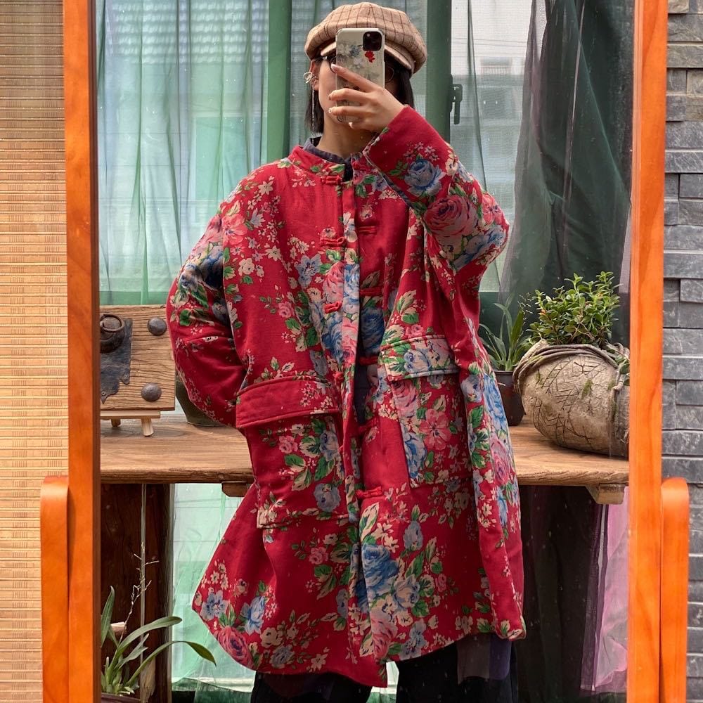 Buddhatrends Coat Rivka Printed Floral Coat